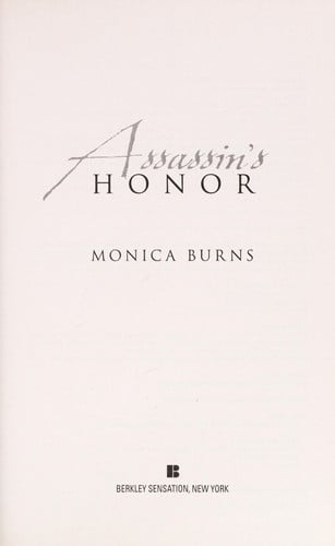 Assassin's Honor (A Novel of the Order)