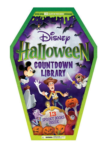 Disney: Halloween Countdown Library with 13 Spooky Stories and 80 Glow-in-the-Dark Stickers