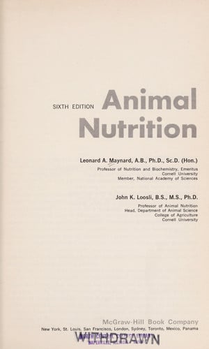 Animal Nutrition