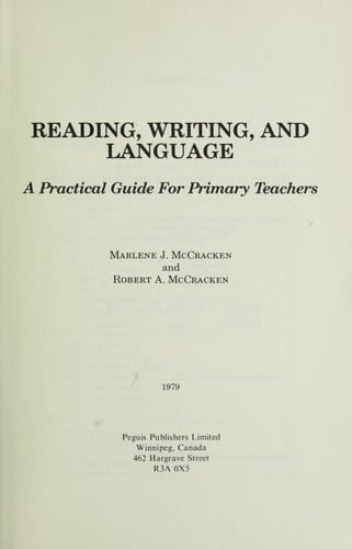Reading Writing and Language: A Practical Guide for Primary Teachers