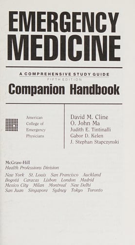 Emercency Medicine Fifth Edition Companion Handbook