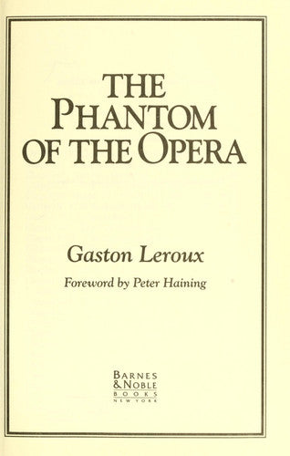 The Phantom of the Opera