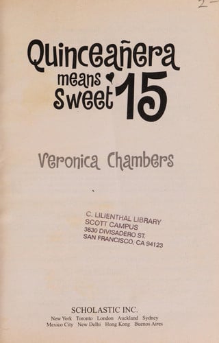 Quinceanera Means Sweet 15