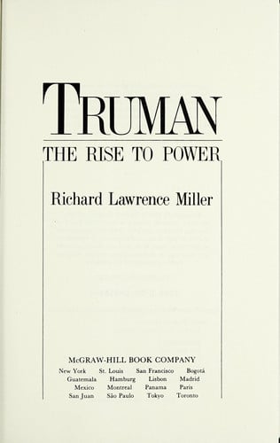 Truman: The Rise to Power