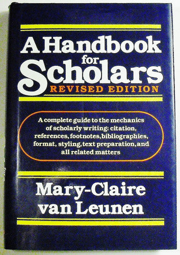 A Handbook for Scholars