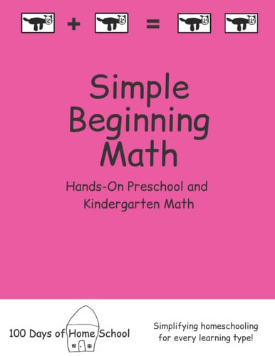 Simple Beginning Math: Hands-On Preschool and Kindergarten Math with Pink Cover