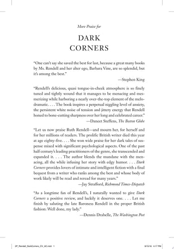 Dark Corners A Novel
