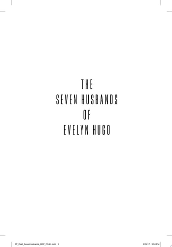 The Seven Husbands of Evelyn Hugo A Novel