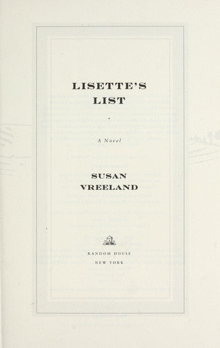 Lisette's List: A Novel
