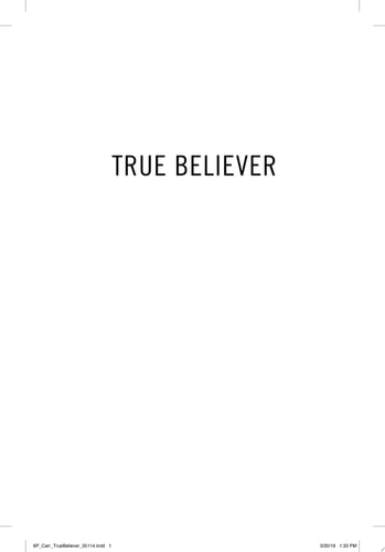 True Believer A Thriller