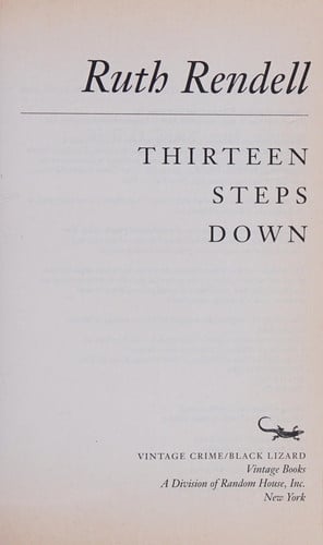 13 Steps Down A Psychological Thriller