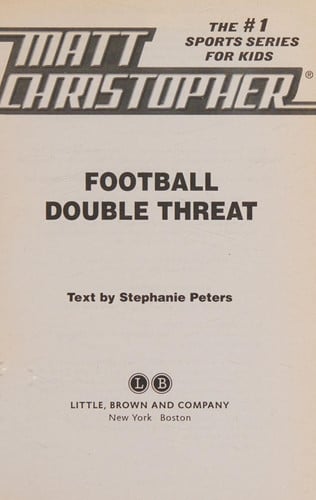 Football Double Threat (Matt Christopher Sports Classics)