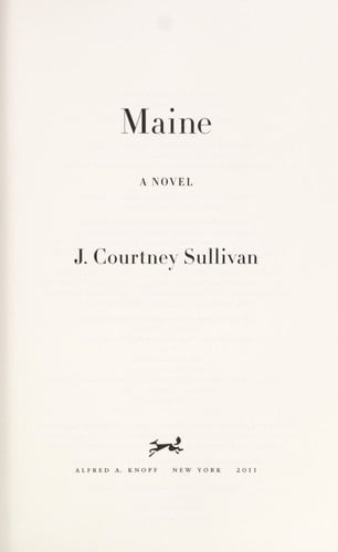 Maine A Novel