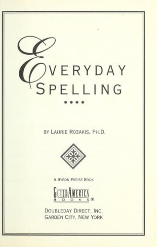 Everyday Spelling