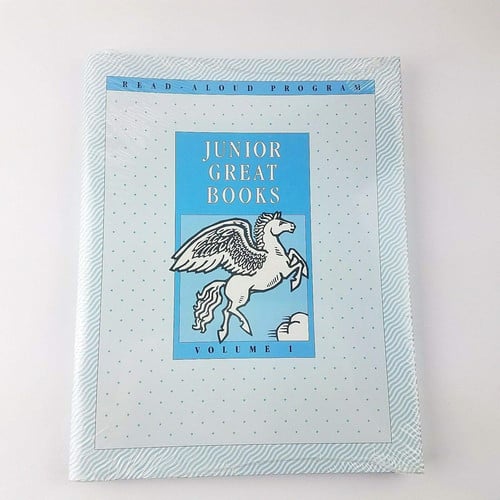 JUNIOR GREAT BOOKS READ-ALOUD PROGRAM THREE BOOK SET- VOLUMES 1,2 AND 3