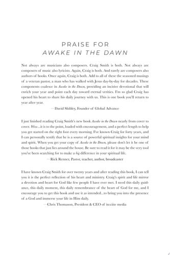 Awake in the Dawn