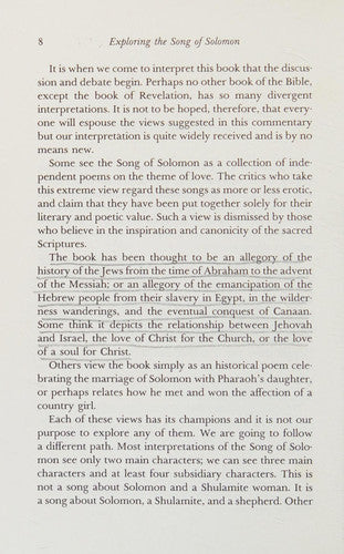 Exploring the Song of Solomon