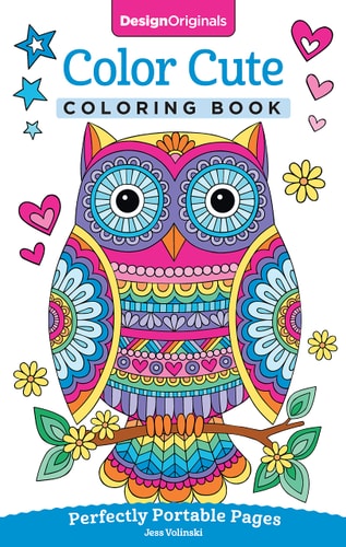Color Cute Coloring Book Perfectly Portable Pages
