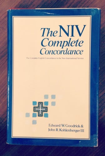 The Niv Complete Concordance: The Complete English Concordance to the New International Version