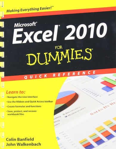 Excel 2010 For Dummies Quick Reference
