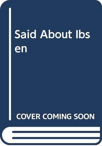 Said About Ibsen