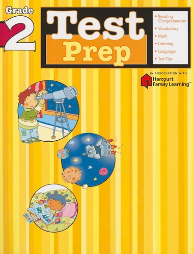 Test Prep: Grade 2 (Flash Kids Harcourt Family Learning).