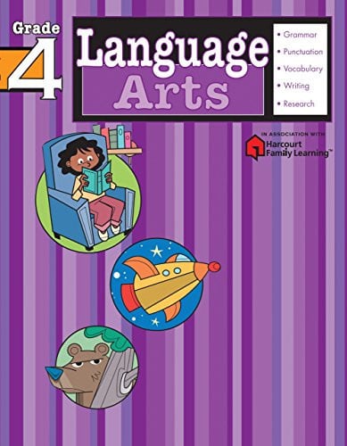 Language Arts: Grade 4 (Flash Kids Harcourt Family Learning)