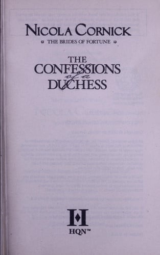 The Confessions of a Duchess (De lady's van Fortune's Folly)