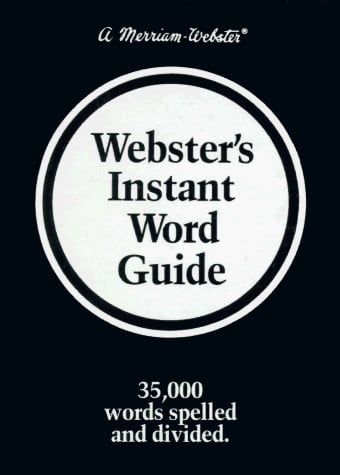 Websters Instant Word Guide