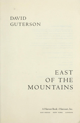 East of the Mountains
