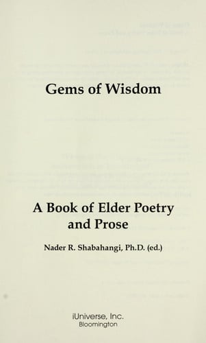 Gems of Wisdom: A Book of Elder Poetry and Prose