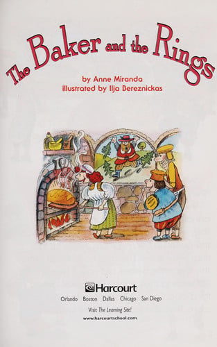 The Baker and the Rings, on Level Grade 3: Harcourt School Publishers Trophies (Trophies 03)