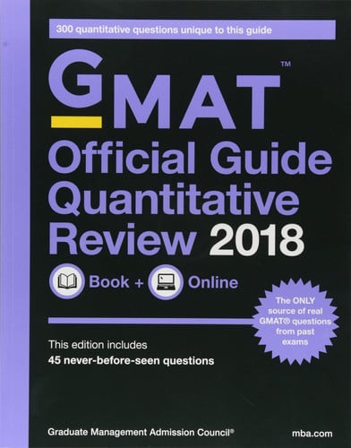 GMAT Official Guide 2018 Quantitative Review: Book + Online