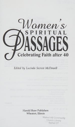 Women's Spiritual Passages: Celebrating Faith after 40