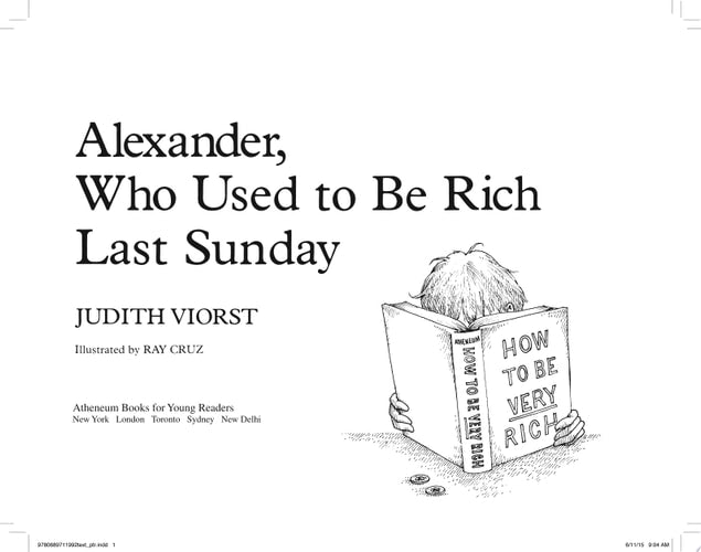 Alexander, Who Used to Be Rich Last Sunday
