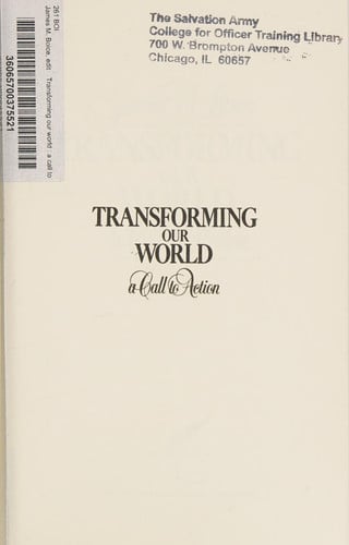 Transforming Our World: A Call to Action