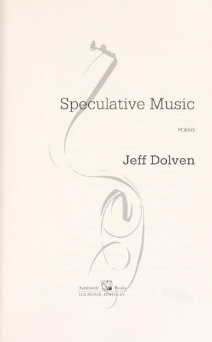 Speculative Music: Poems