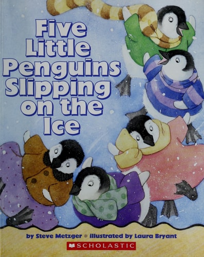 Five Little Penguins Slipping on the Ice