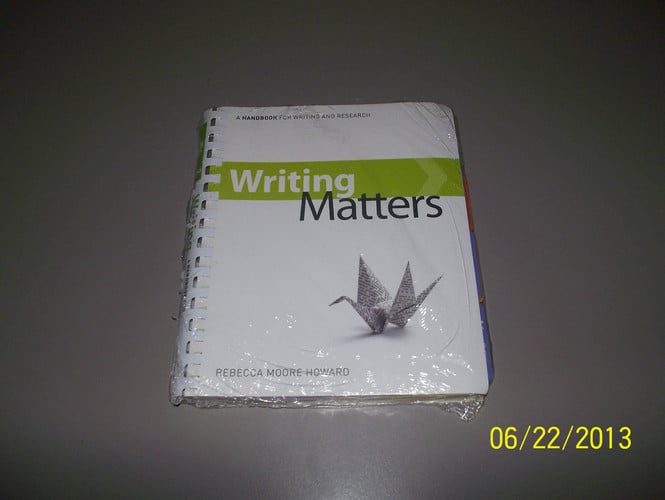 Writing Matters, tabbed (comb-bound)
