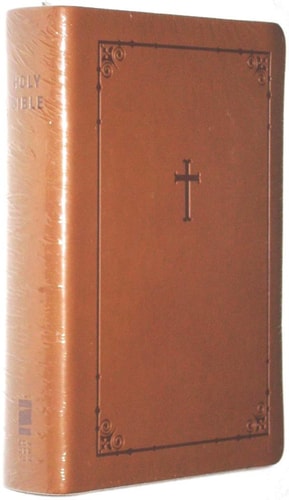 NIV Zondervan Compact Pocket Bible Toffee Brown Italian Duo Tone