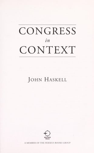Congress in Context