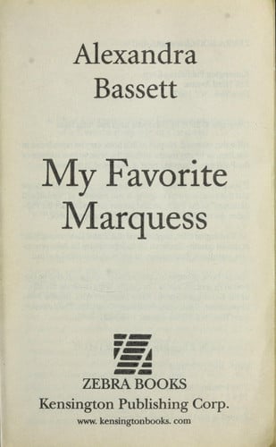 My Favorite Marquess