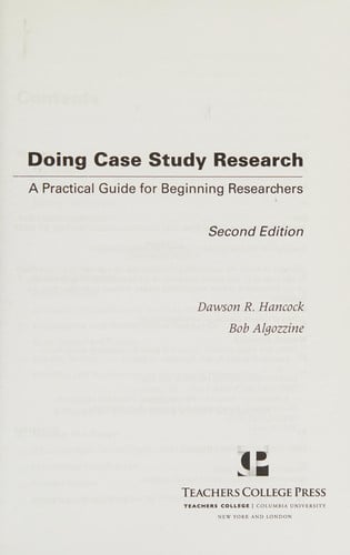 Doing Case Study Research: A Practical Guide for Beginning Researchers, Second Edition (0)