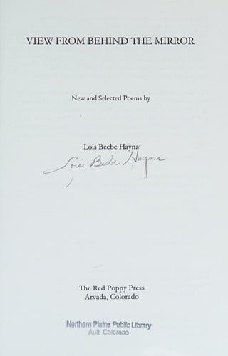 View from behind the mirror: New and selected poems