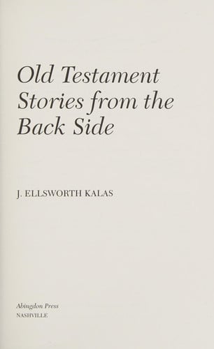 Old Testament Stories from the Back Side