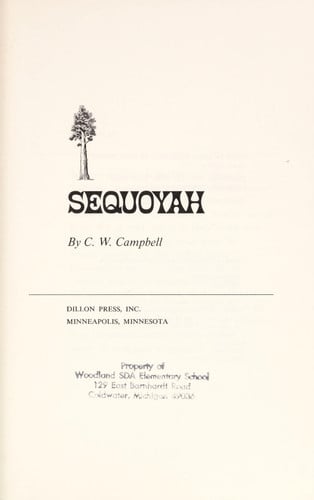 Sequoyah (The Story of an American Indian)