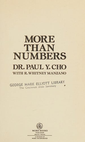 More than Numbers