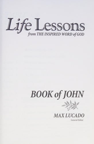 Life Lessons: Book Of John