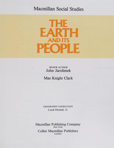 The Earth and Its People (Macmillan Social Studies)