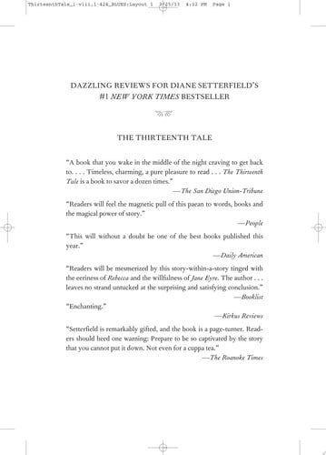 The Thirteenth Tale: A Novel